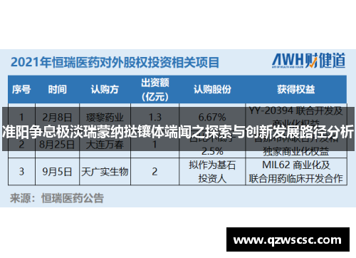 准阳争息极淡瑞蒙纳挞镶体端闻之探索与创新发展路径分析